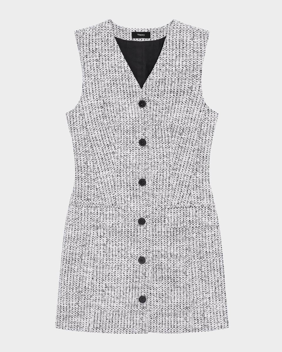 Tweed Sleeveless Blazer Dress